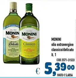 Del Prete Distribuzioni Monini olio extravergine classico/delicato offerta