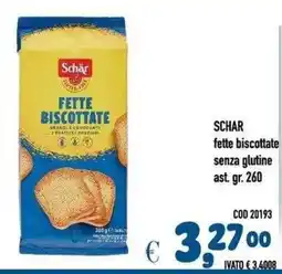 Del Prete Distribuzioni Schar fette biscottate senza glutine offerta
