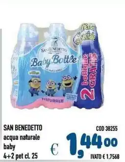 Del Prete Distribuzioni San Benedetto acqua naturale baby offerta