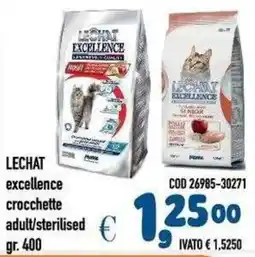 Del Prete Distribuzioni Lechat excellence crocchette adult/sterilised offerta