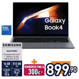 Unieuro Samsung Galaxy Book4 offerta