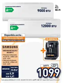 Unieuro Samsung Condizionatore DualSplit offerta