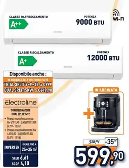 Unieuro Electroline Condizionatore Dualsplit 9+12 offerta