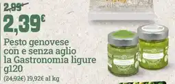 Banco Fresco Pesto genovese con e senza aglio la Gastronomia ligure offerta