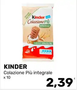 Iper Tosano Kinder Colazione Più integrale offerta