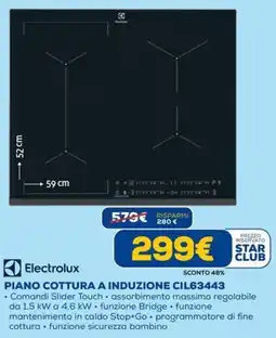 DIMOStore Electrolux Piano cottura a induzione CIL63443 offerta