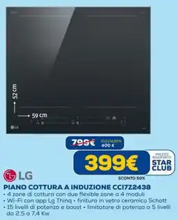 DIMOStore Piano cottura a induzione CCI7Z2438 offerta