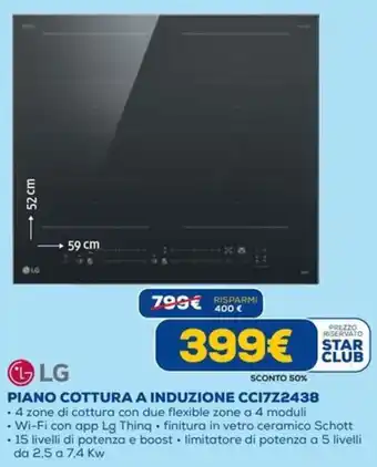 Piano cottura a induzione CCI7Z2438