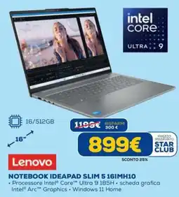 DIMOStore Lenovo Notebook Ideapad Slim 5 16IMH10 offerta
