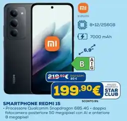DIMOStore Smartphone Redmi 15 offerta