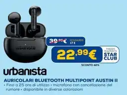 DIMOStore urbanista Auricolari Bluetooth Multipoint Austin II offerta