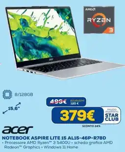 DIMOStore Acer Notebook Aspire Lite 15 offerta