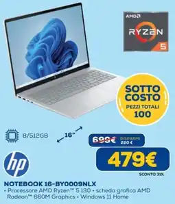 DIMOStore hp NOTEBOOK 16-BY0009NLX offerta