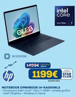 DIMOStore hp NOTEBOOK OMNIBOOK 14-KA000NLX offerta