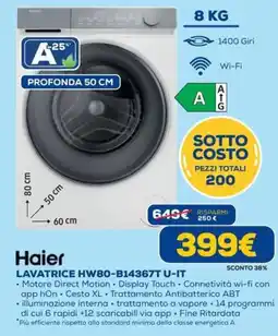 DIMOStore Haier LAVATRICE HW80-B14367T U-IT offerta
