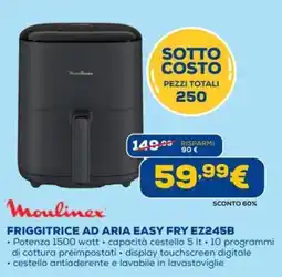 DIMOStore Friggitrice ad aria Easy Fry EZ245B Moulinex offerta