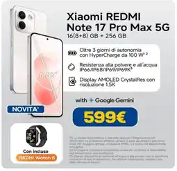 DIMOStore Xiaomi REDMI Note 17 Pro Max 5G offerta