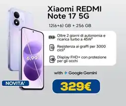 DIMOStore Xiaomi REDMI Note 17 5G offerta