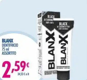 Acqua & Sapone Blanx Dentifricio 75ml Assortito offerta