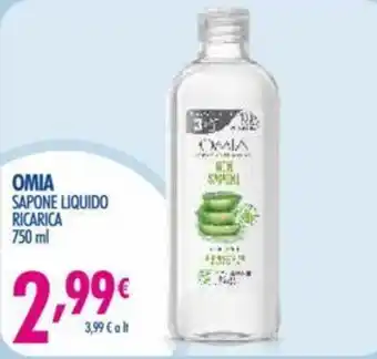 Acqua & Sapone Omia Sapone Liquido Ricarica 750ml offerta