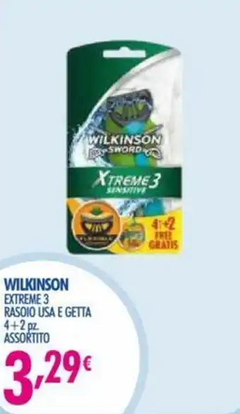 Acqua & Sapone Wilkinson Extreme 3 Rasoio Usa e Getta 4+2pz. offerta