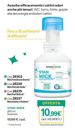 Stanhome Stan-wick deodorante offerta