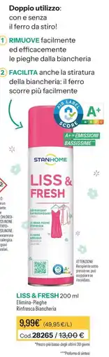 Stanhome Liss & Fresh offerta