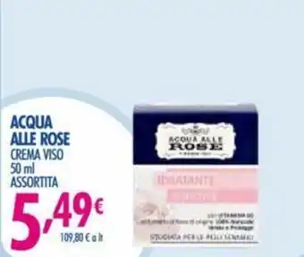 Acqua & Sapone Acqua Alle Rose Crema Viso 50ml offerta