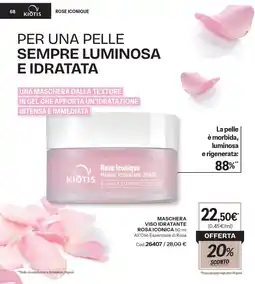 Stanhome Rose Iconique Masque Hydratant Visage offerta