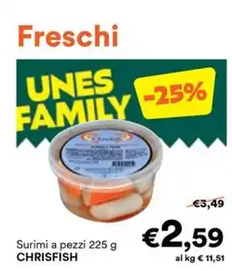 Unes Surimi a pezzi CHRISFISH offerta