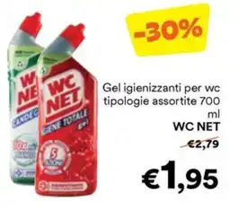 Unes Gel igienizzanti per wc WC NET offerta