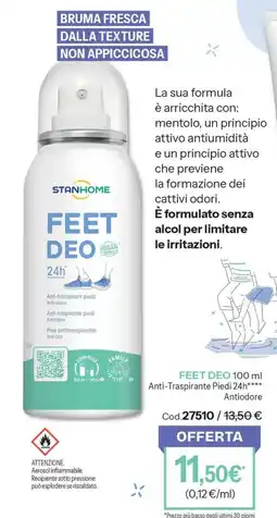 Stanhome Feet Deo Stanhome offerta