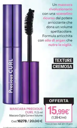 Stanhome Mascara Precious Curl offerta