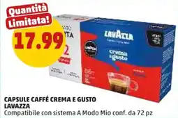 PENNY Capsule caffé crema e gusto Lavazza offerta