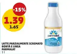 PENNY Latte parzialmente scremato Bontà e Linea Parmalat offerta
