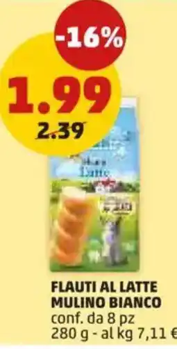 PENNY Flauti al latte Mulino Bianco offerta