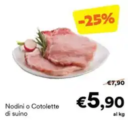 Unes Nodini o Cotolette di suino offerta