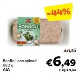 Unes BonRoll con spinaci AIA offerta