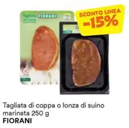 Unes Tagliata di coppa o lonza di suino marinata FIORANI offerta