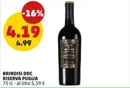PENNY Brindisi DOC Riserva Puglia offerta