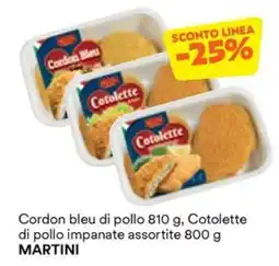 Unes Cotolette di pollo impanate assortite MARTINI offerta