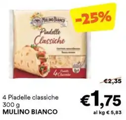 Unes Piadelle classiche Mulino Bianco offerta