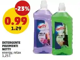 PENNY Detergente pavimenti Netty energy, relax offerta