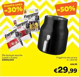 Unes Friggitrice nera ad aria offerta
