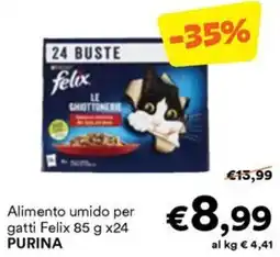Unes Alimento umido per gatti Felix offerta
