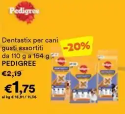 Unes Dentastix per cani PEDIGREE offerta