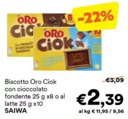 Unes Biscotto Oro Ciok offerta