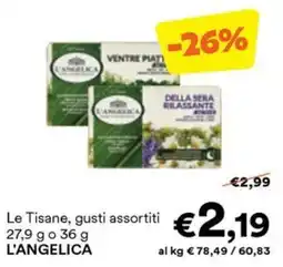 Unes Le Tisane, gusti assortiti L'ANGELICA offerta