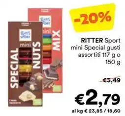 Unes Ritter Sport mini Special Nuts offerta