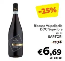 Unes Ripasso Valpolicella DOC Superiore SARTORI offerta